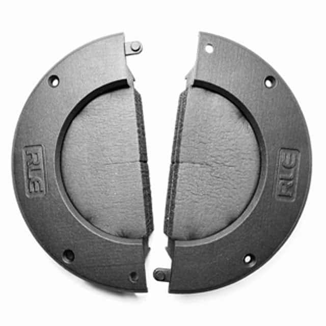GRM-6RND GROMMET SPLIT PP BLACK