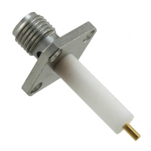 1051DS-DB Lucent 1051DS-DB is an SMA receptacle connector with a female socket, rated for 50 Ohm impedance and up to 18 GHz. It features a panel mount design and a stainless steel body.