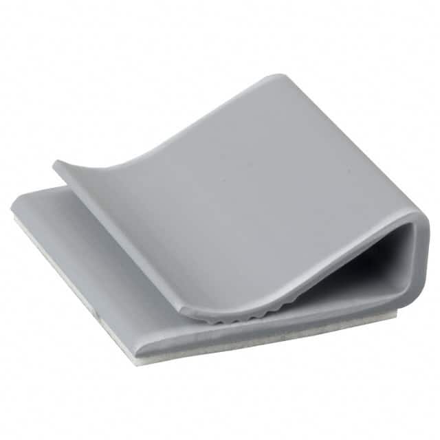 3484-1000 CBL CLIP FLAT C-TYPE GRAY ADH