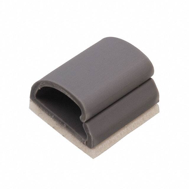 KKD-4-RT CBL CLIP C-TYPE GRAY ADHESIVE