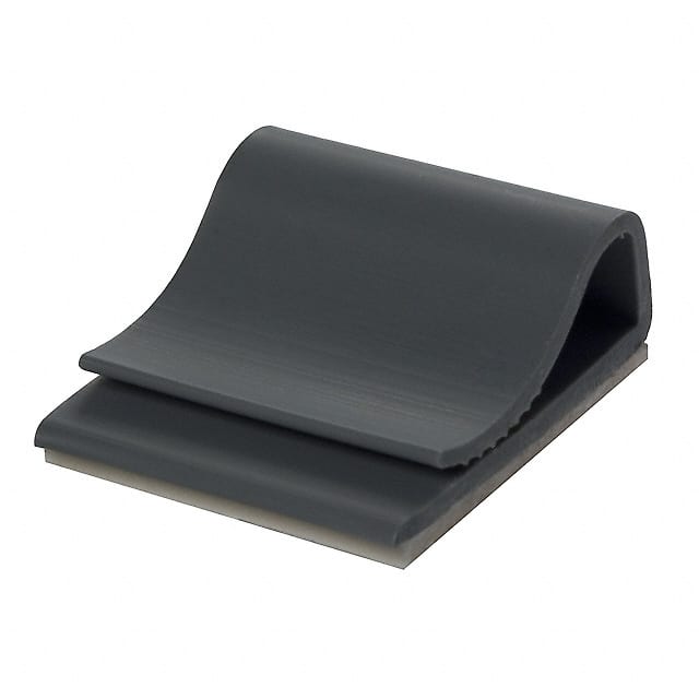 CFCC-8-04A-RT CBL CLIP FLAT C-TYPE GRAY ADH