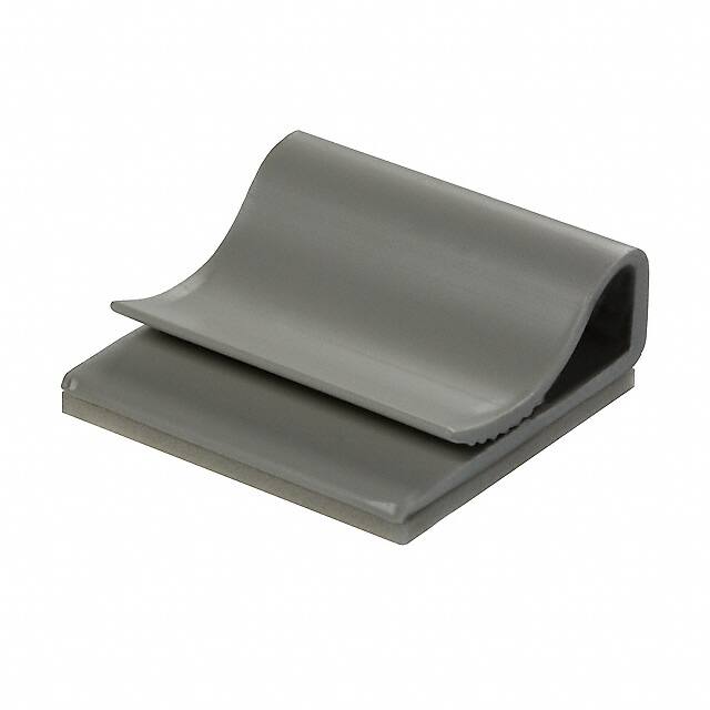 CFCC-8-05A-RT CBL CLIP FLAT C-TYPE WHITE ADH