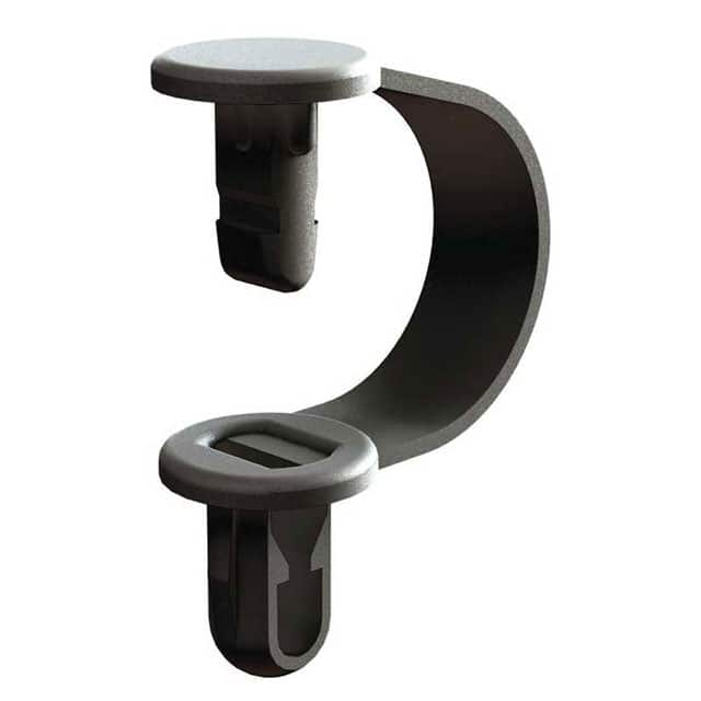RSC-6-01 CBL CLIP BENDABLE BLACK PUSH IN