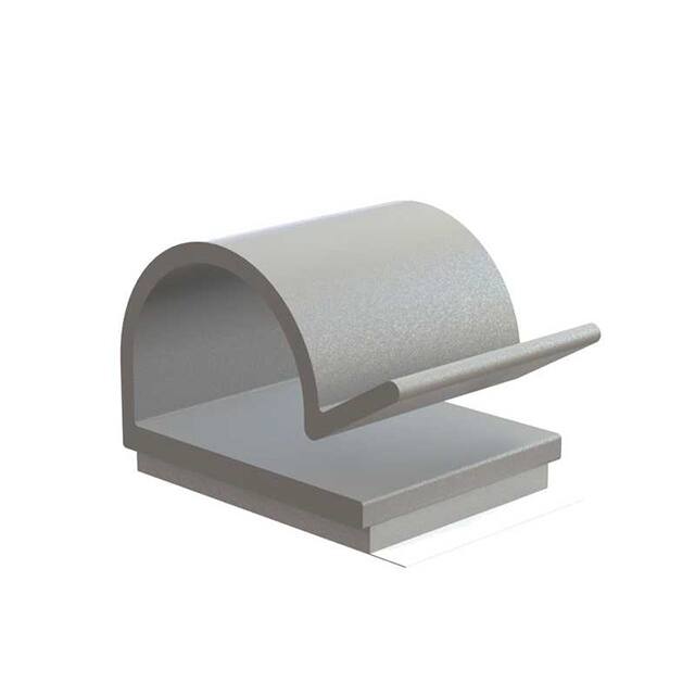 KKR-5A1-RT CBL CLIP J-TYPE GRAY ADHESIVE