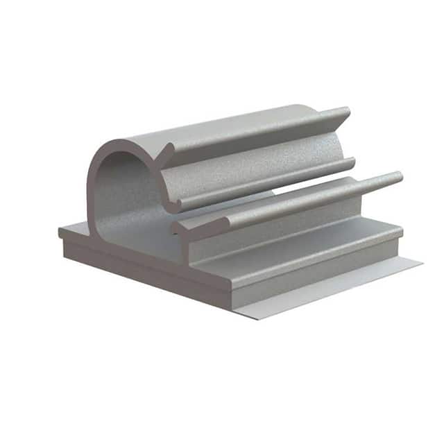 KKL-4-RT CBL CLIP C-TYPE GRAY ADHESIVE