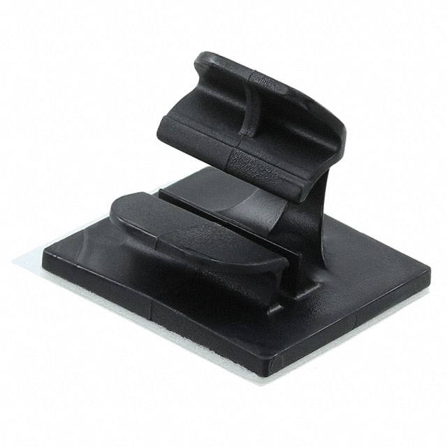 LWC25-A-C20 CBL CLIP WIRE SADDLE BLACK ADH