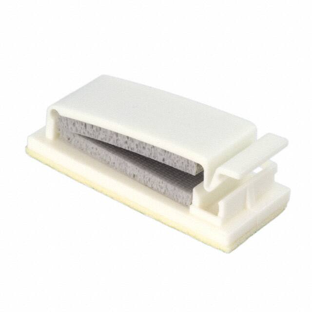 FCWSF-29-19 CBL CLIP FLAT NATURAL ADHESIVE