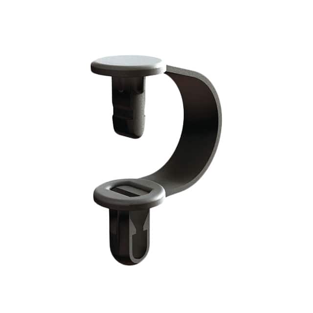 CH-1-10BK CBL CLIP BENDABLE BLACK PUSH IN