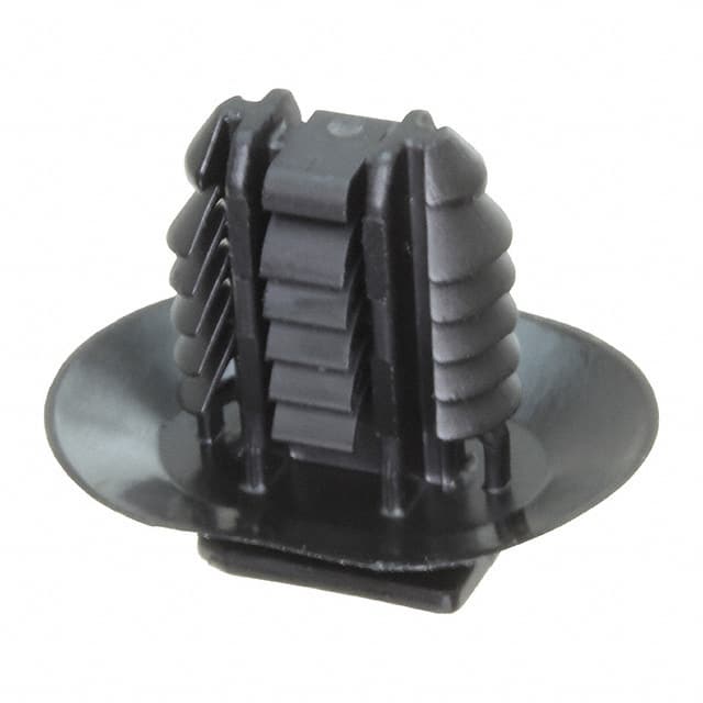 151-01286 CBL CLIP CONN OVAL FIR TREE BLK