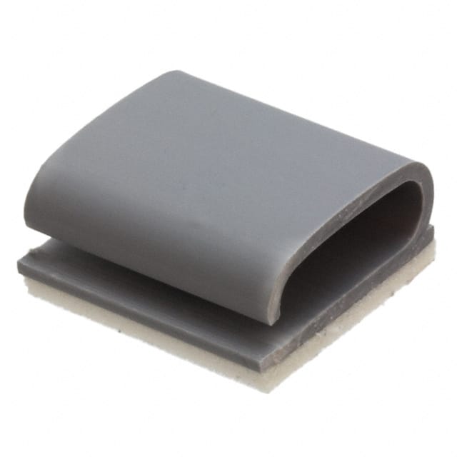 KKF-10X4-RT CBL CLIP C-TYPE GRAY ADHESIVE