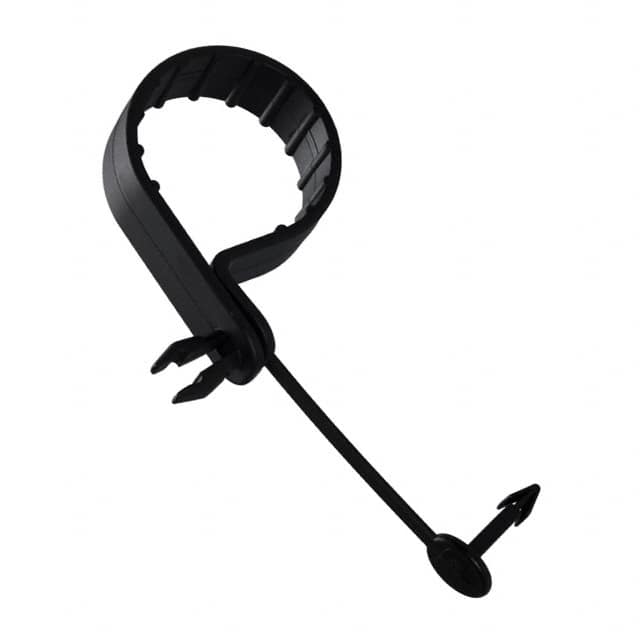 PC125-H25D-C0 CBL CLAMP P-TYPE BLACK PUSH IN