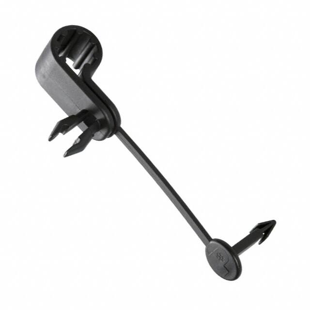 PC038-H25D-C0 CBL CLAMP P-TYPE BLACK PUSH IN