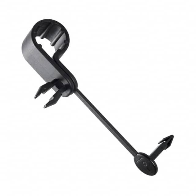PC050-H25D-C0 CBL CLAMP P-TYPE BLACK PUSH IN