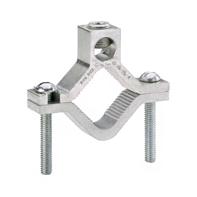 GC-18A-X CBL CLAMP GROUND SILVER PIPE MNT