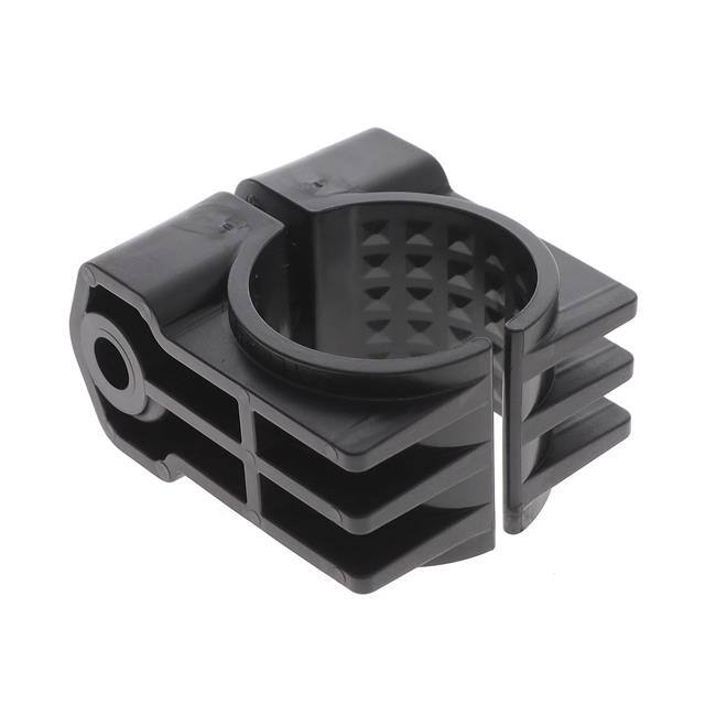 CCPL1H4651-X CBL CLEAT BLACK 1 HOLE POLYMER