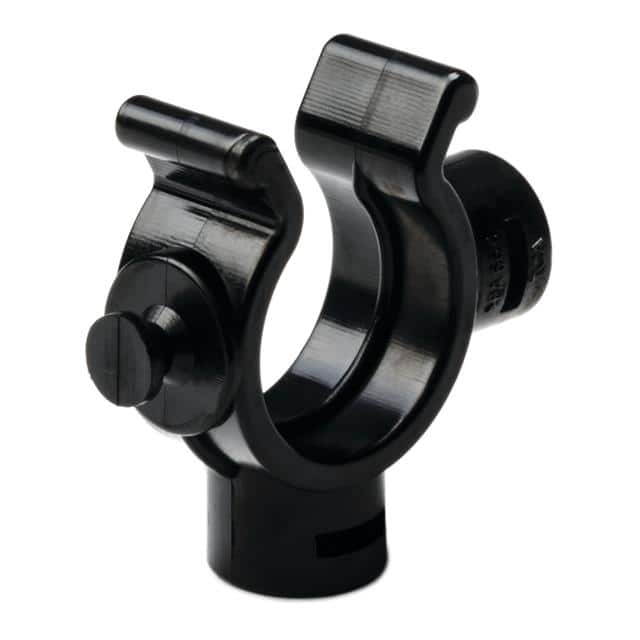 161-64004 CBL CLIP U-TYPE BLK PUSH IN 50PK