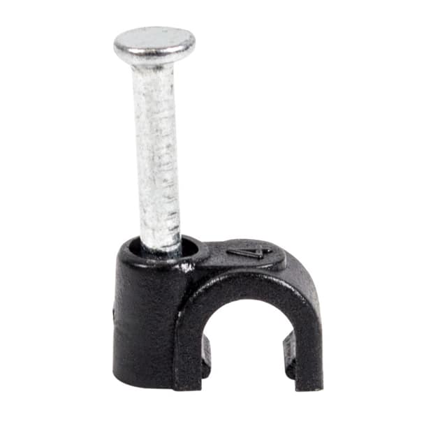 CC4-B-100-P CABLE CLIPS 4MM BLACK 100 PACK