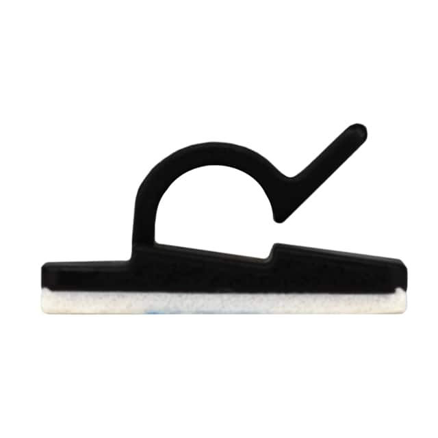 04-CLP001-0 CBL CLIP WIRE SADDLE BLK 50/BAG