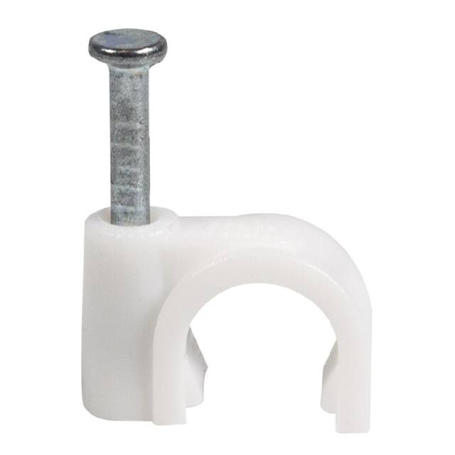CC7-W-100-P CABLE CLIPS 7MM WHITE, 100 PACK