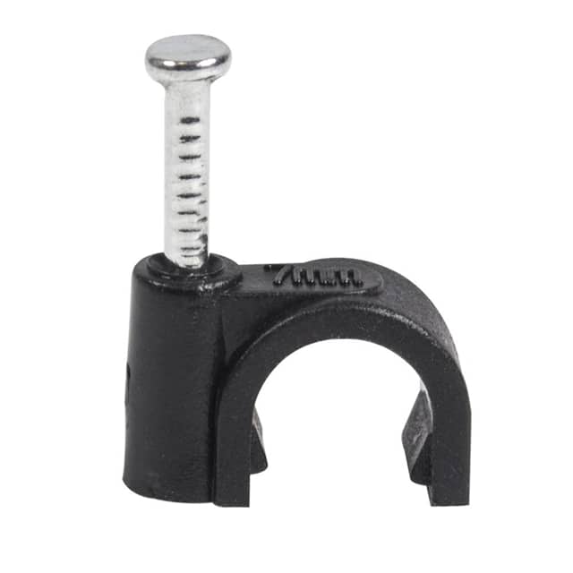 CC7-B-100-P CABLE CLIPS 7MM BLACK 100PACK