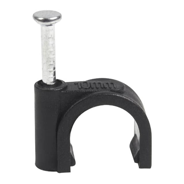 CC10-B-100-P CABLE CLIPS 10MM BLACK 100 PACK