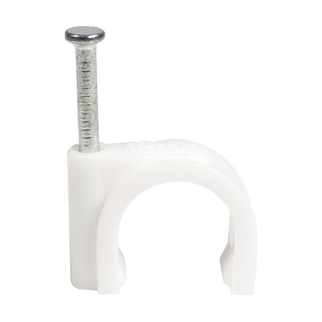 CC12-W-100-P CABLE CLIPS 12MM WHITE 100PACK