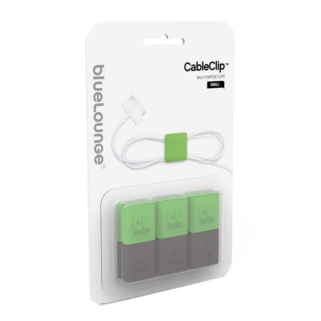 111-1018 CableClip Small Green/Dark Grey