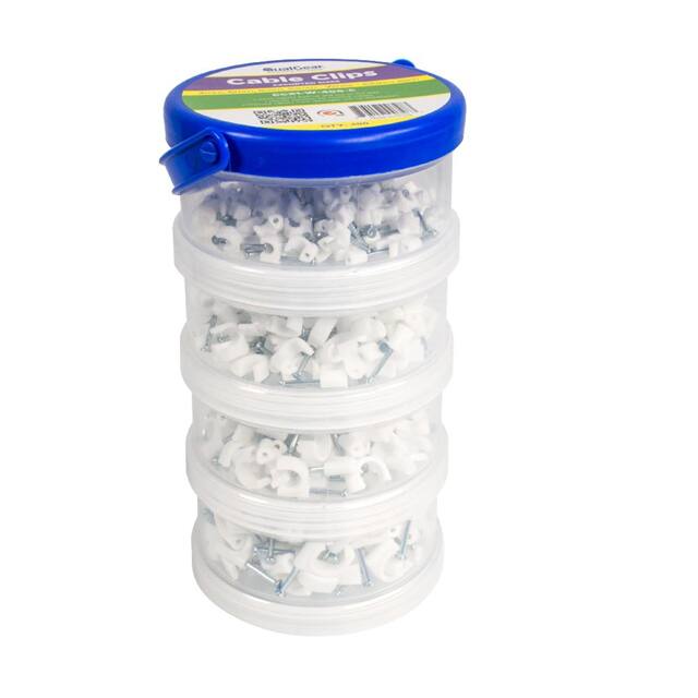 CCX1-W-400-C CABLE CLIPS CANISTER WHITE CCX1