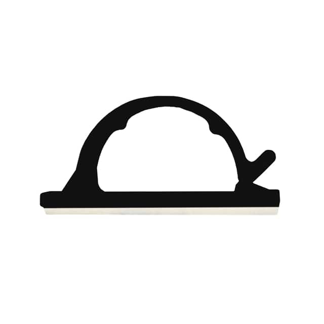 04-CLP005-0 CBL CLIP WIRE SADDLE BLK 50/BAG