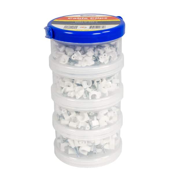 CCX3-W-400-C CABLE CLIPS, WHITE CANISTER,CCX3