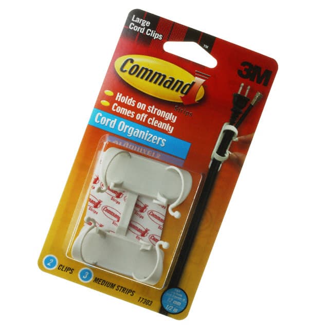 17303 CBL CLIP LOCK ADH 2 CLIP 3 STRIP