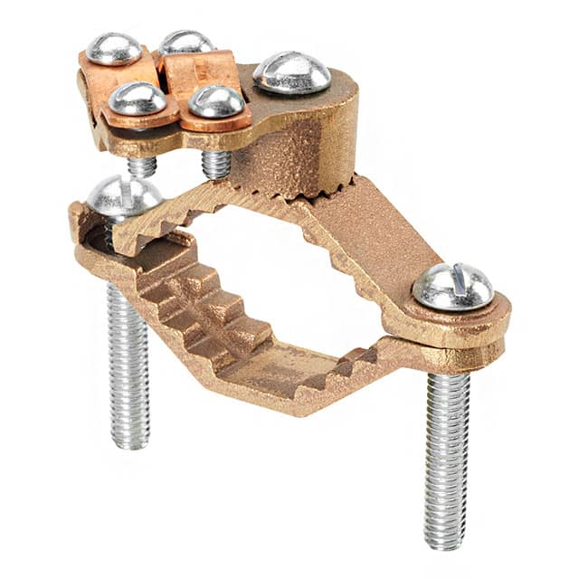 GPCH4/0-4-E CBL CLAMP GROUND BRONZE PIPE MNT