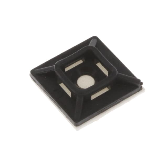 CTB75X75BKA-C CABLE TIE HLDR QUAD ADH BLACK
