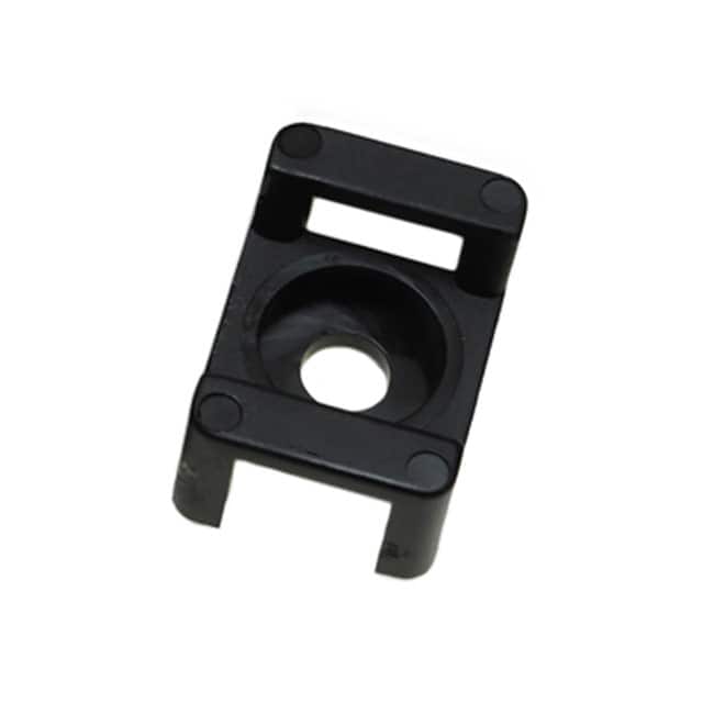 AL-SM0-0-C CABLE TIE HLDR DUAL SCREW #4 BLK