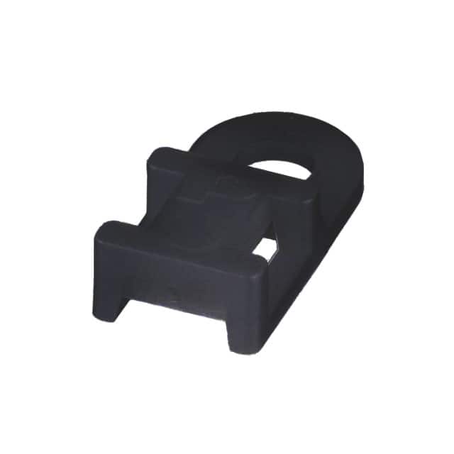 TA1S8-M0 CABLE TIE HLDR QUAD SCREW #8 BLK