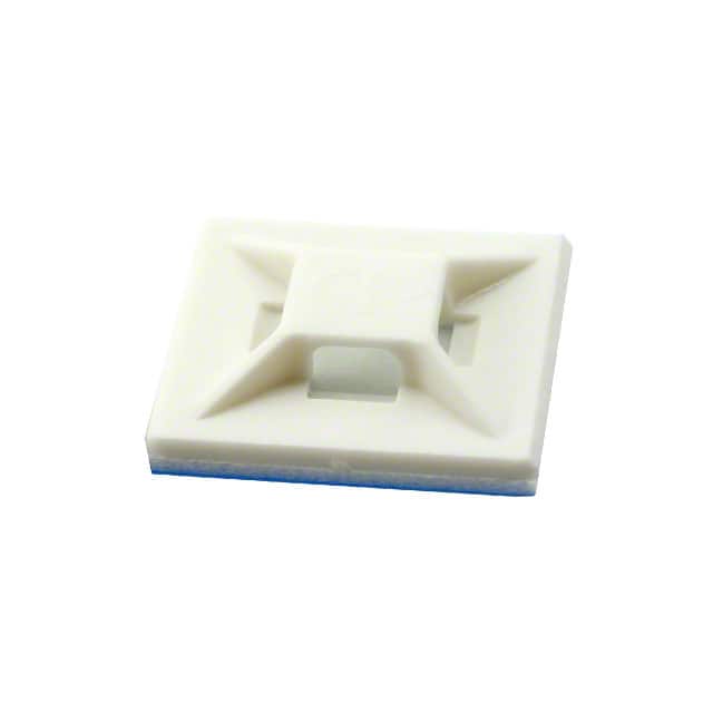 FTH-40A1-RT CABLE TIE HLDR QUAD ADH WHITE