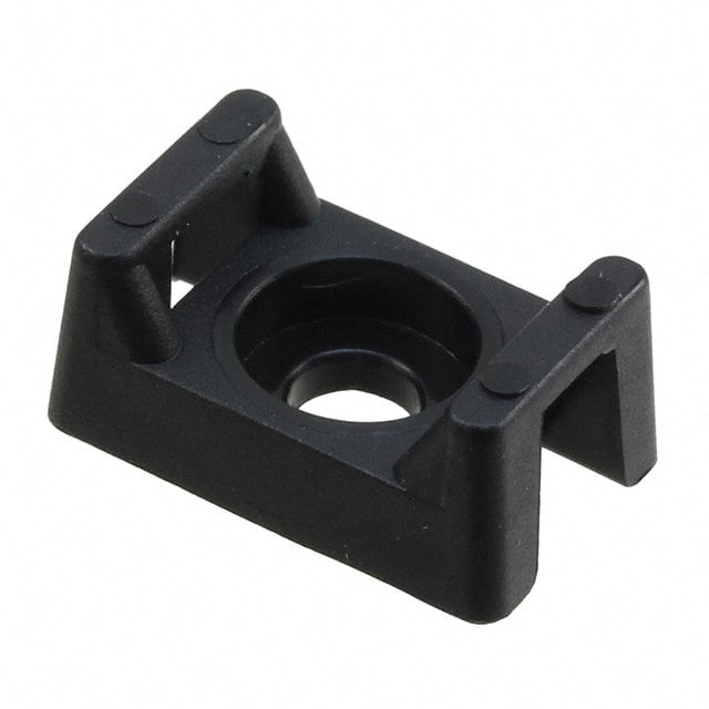 TM1S4-C0 CABLE TIE HLDR DUAL SCREW #4 BLK