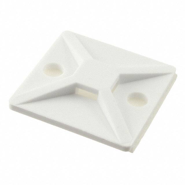 608803-1 CABLE TIE HLDR QUAD ADH WHITE