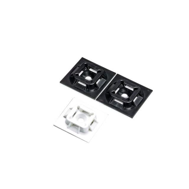 ABM100-A-D20 CABLE TIE HLDR QUAD ADH BLACK