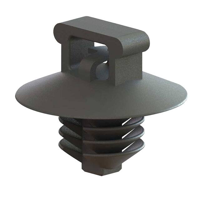 FTH-36-01BK CABLE TIE HLDR SGL PUSH MNT BLK