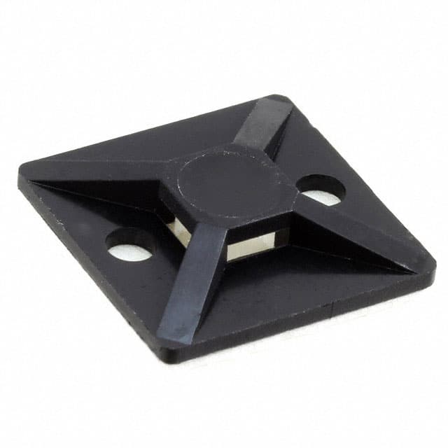 MB3A0C2 CABLE TIE HLDR QUAD ADH BLACK