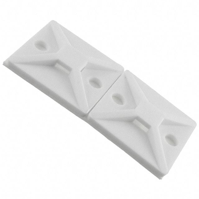 MB4A10C2 CABLE TIE HLDR QUAD ADH WHITE
