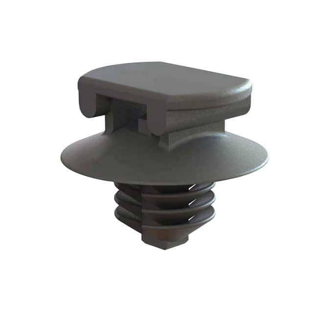 FTH-37-01BK CABLE TIE HLDR SGL PUSH MNT BLK