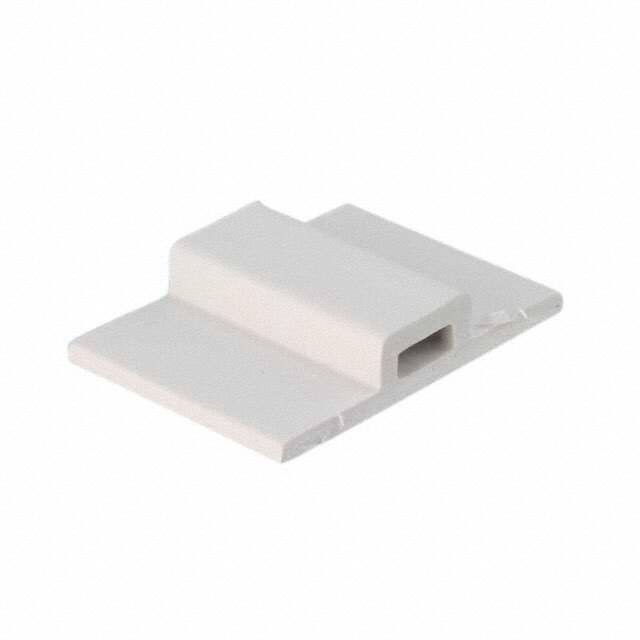 FTH-2A-RT-C CABLE TIE HLDR SNGLE ADH WHITE