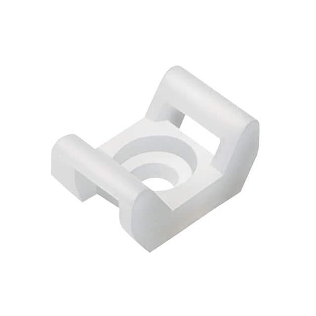 87681212 CABLE TIE HLDR DUAL SCREW WHITE