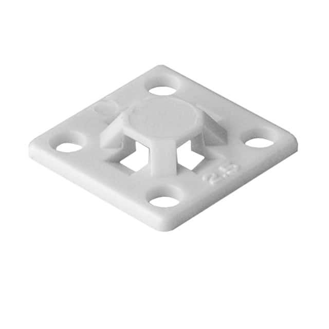 MB2.5A10C2 CABLE TIE HLDR QUAD ADH WHITE