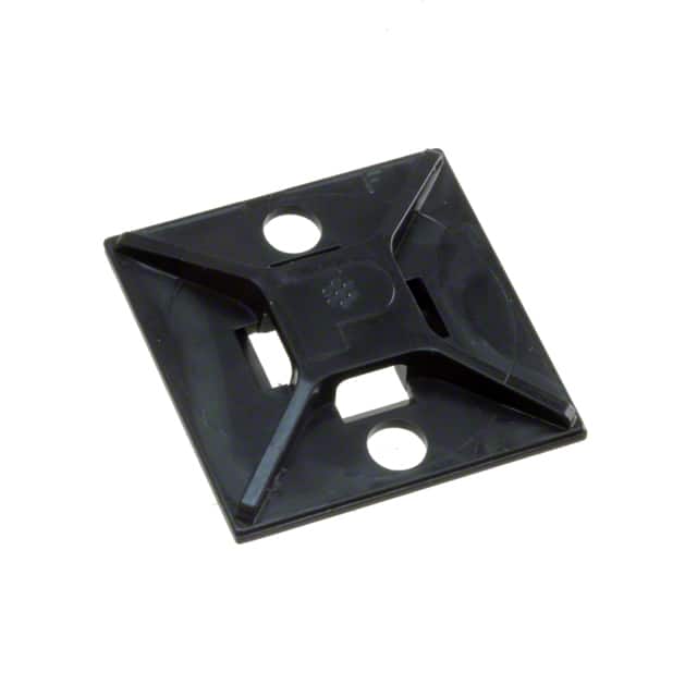 ABM2S-S6-D0 CABLE TIE HLDR QUAD SCREW #6 BLK