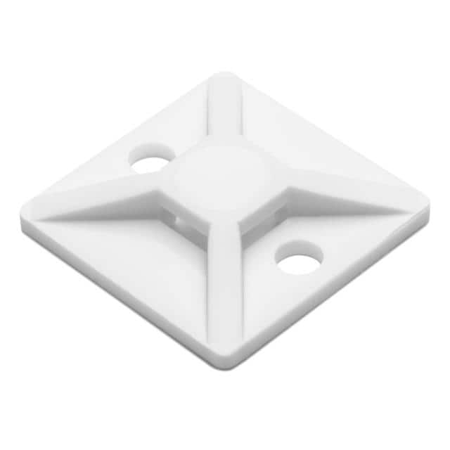 MB310C2 CABLE TIE HLDR QUAD SCREW #4 WHT