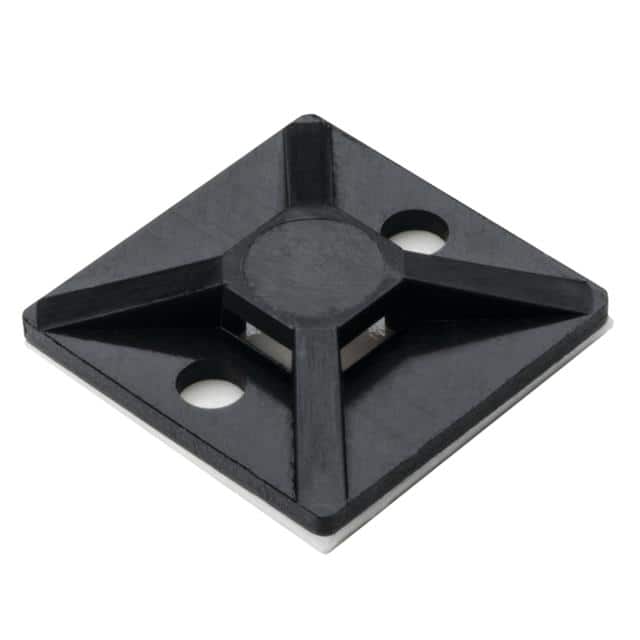 MB3A0A2H4 CABLE TIE HLDR QUAD ADH BLACK