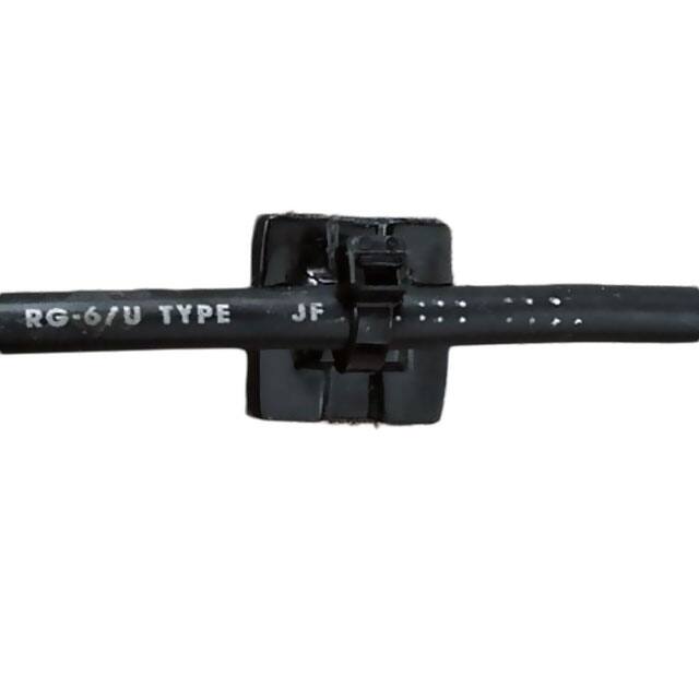 EMS-A-C0 CABLE TIE HLDR SNGLE EPOXY BLACK